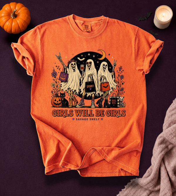 Girls Will Be Girls Halloween T-Shirt