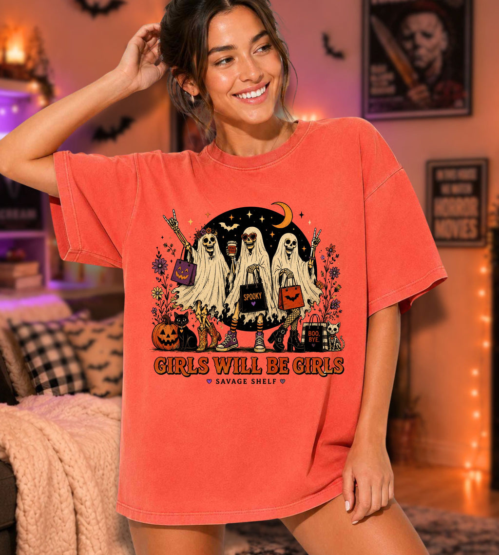 Girls Will Be Girls Halloween T-Shirt