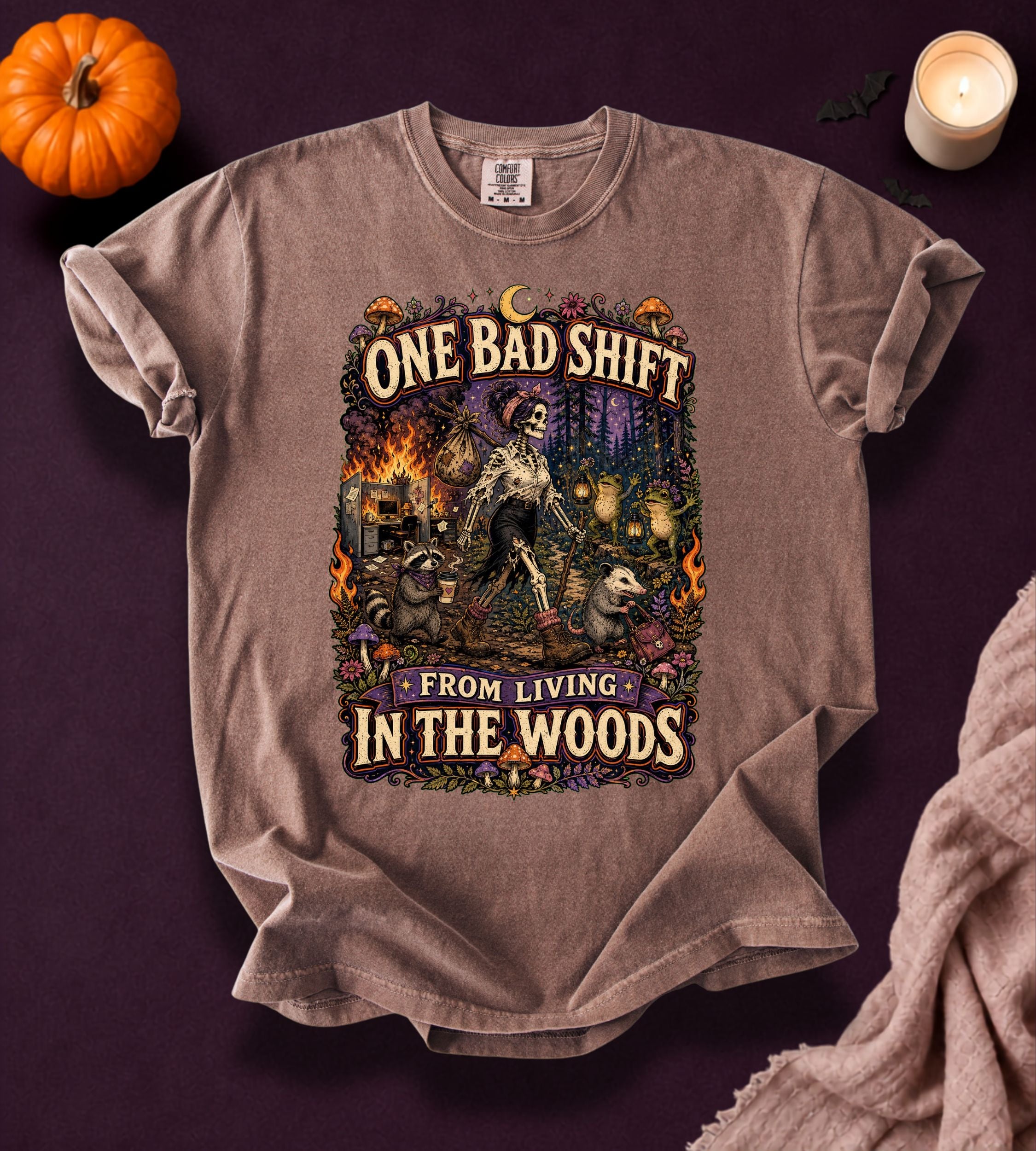 One Bad Shift Halloween T-Shirt