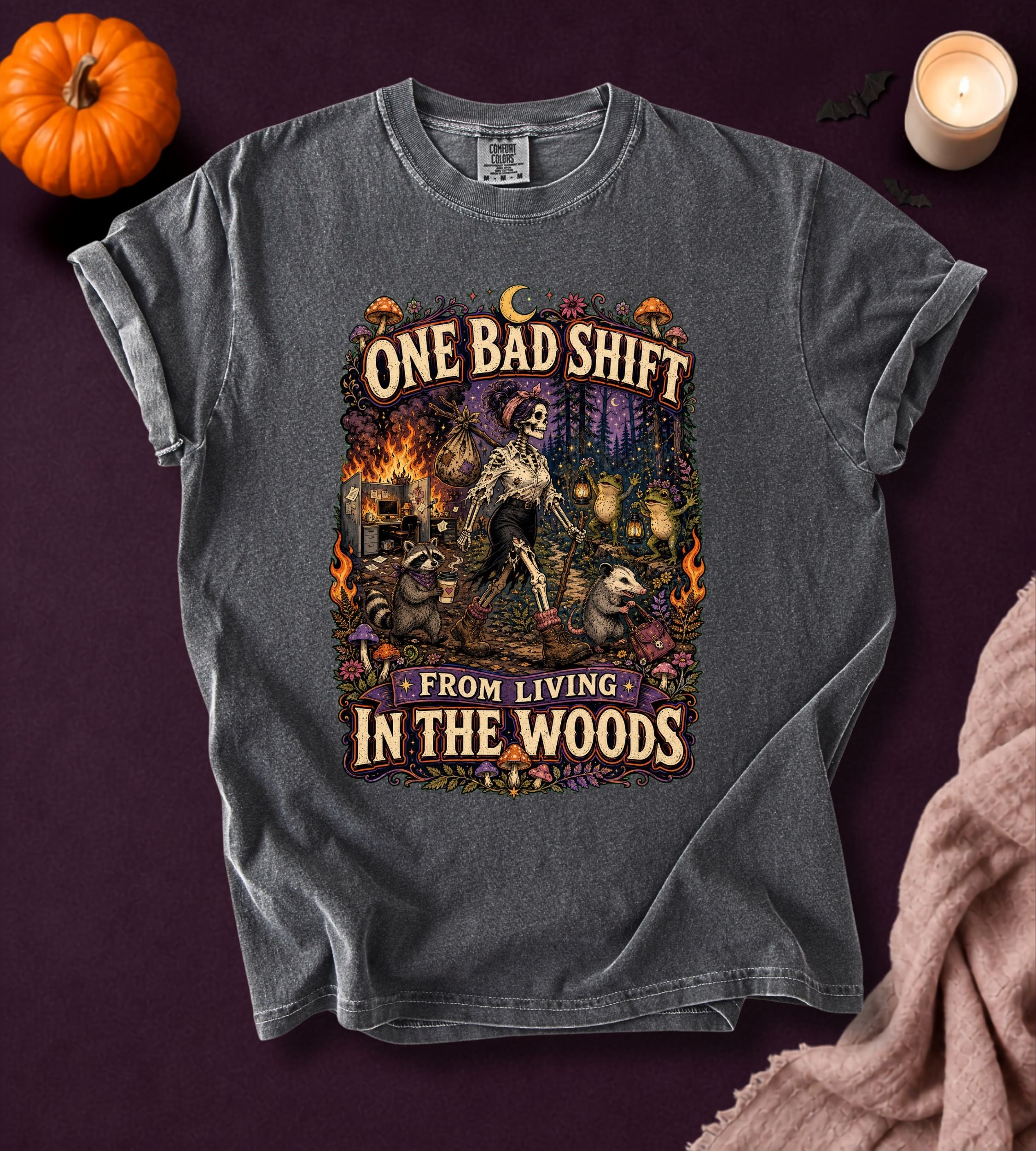 One Bad Shift Halloween T-Shirt