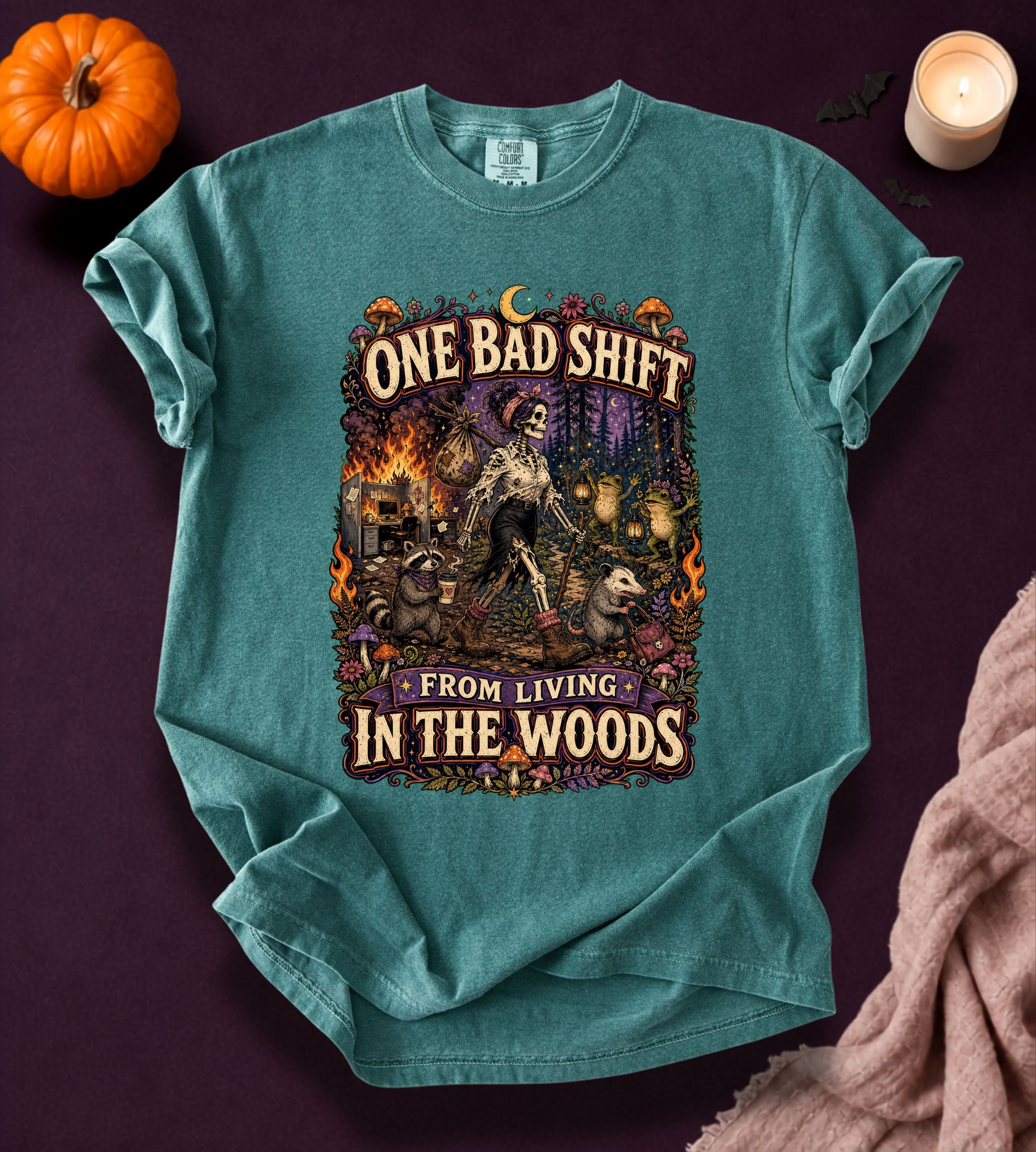 One Bad Shift Halloween T-Shirt