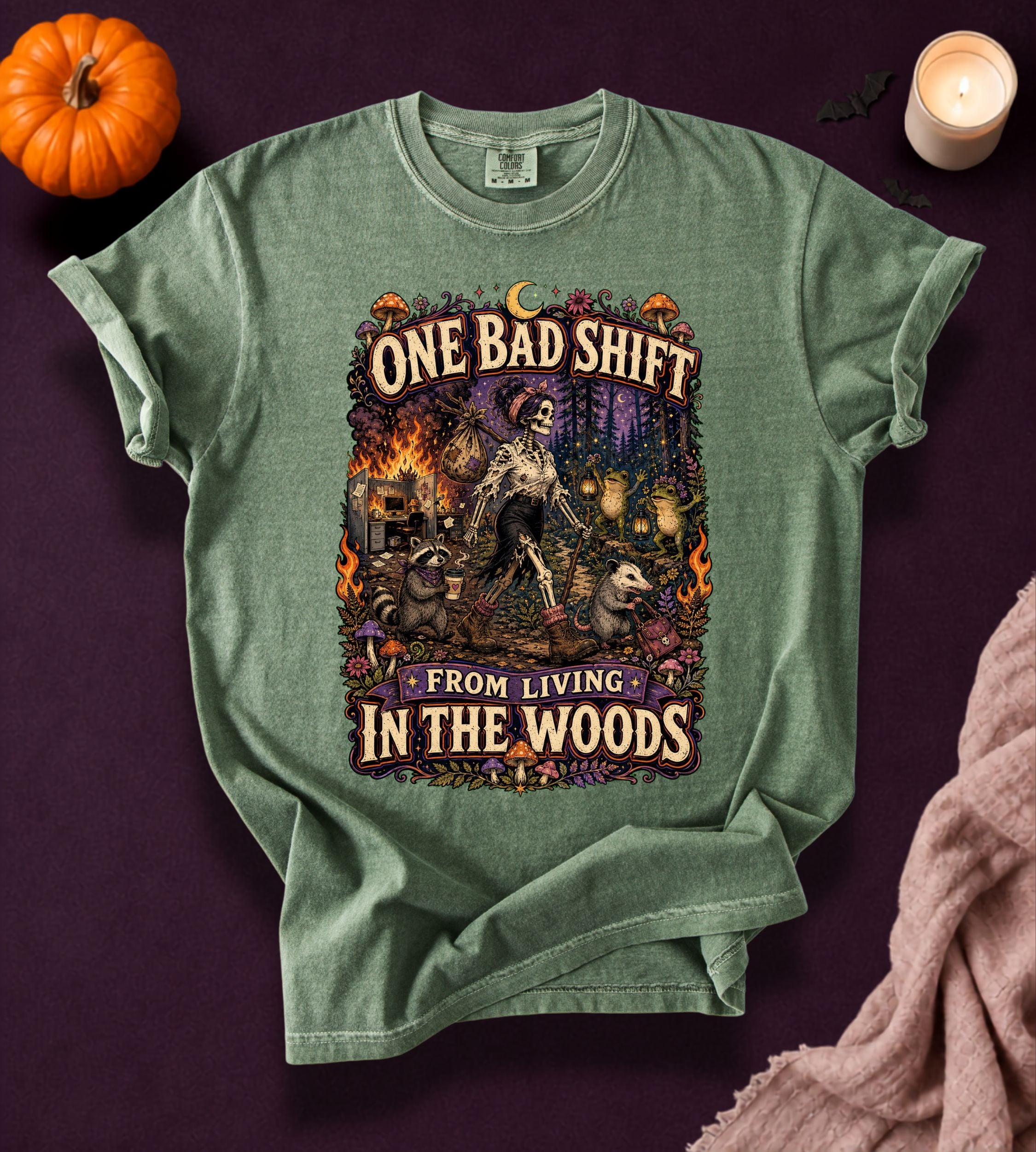 One Bad Shift Halloween T-Shirt