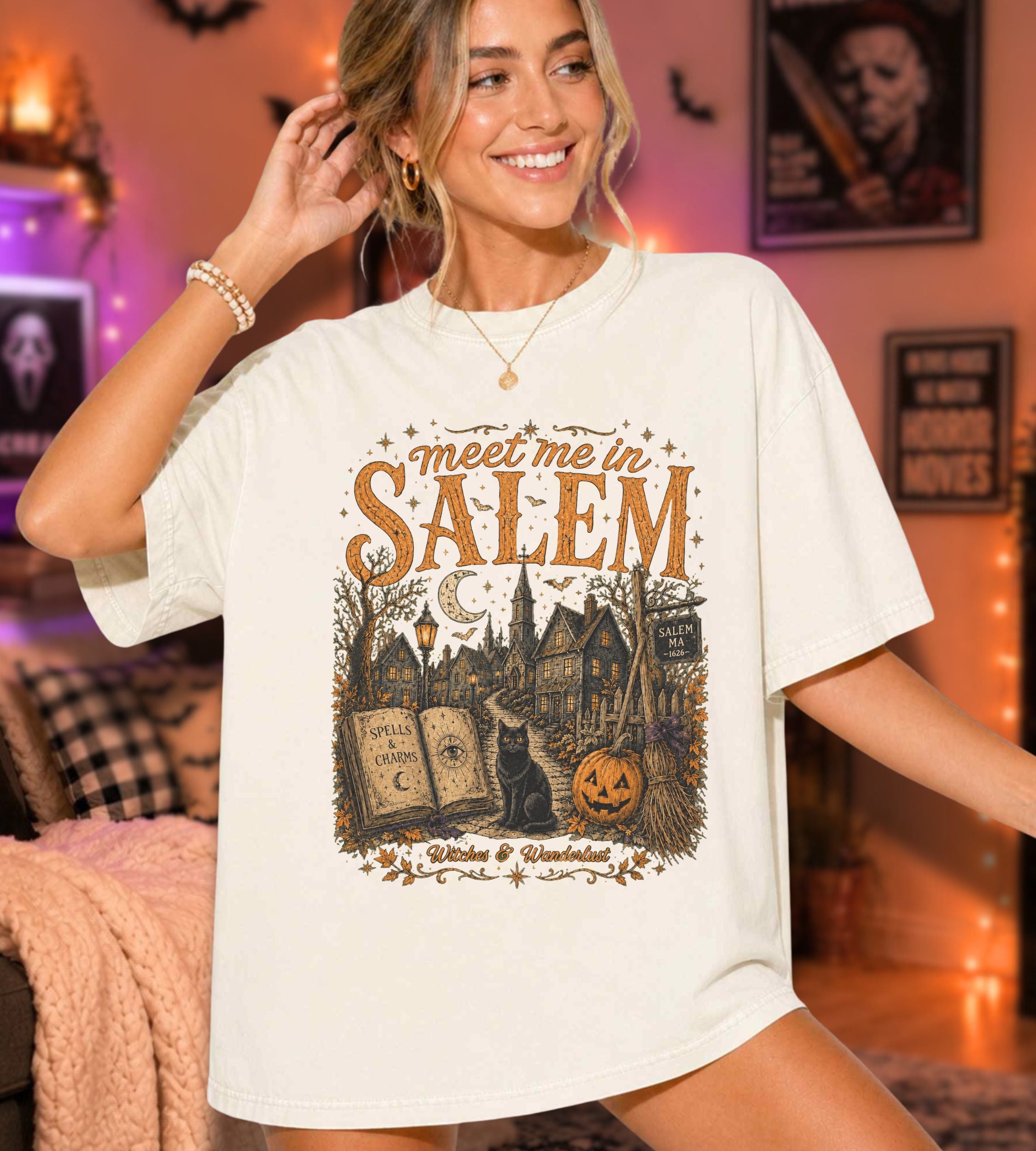 Meet in Salem Halloween T-Shirt