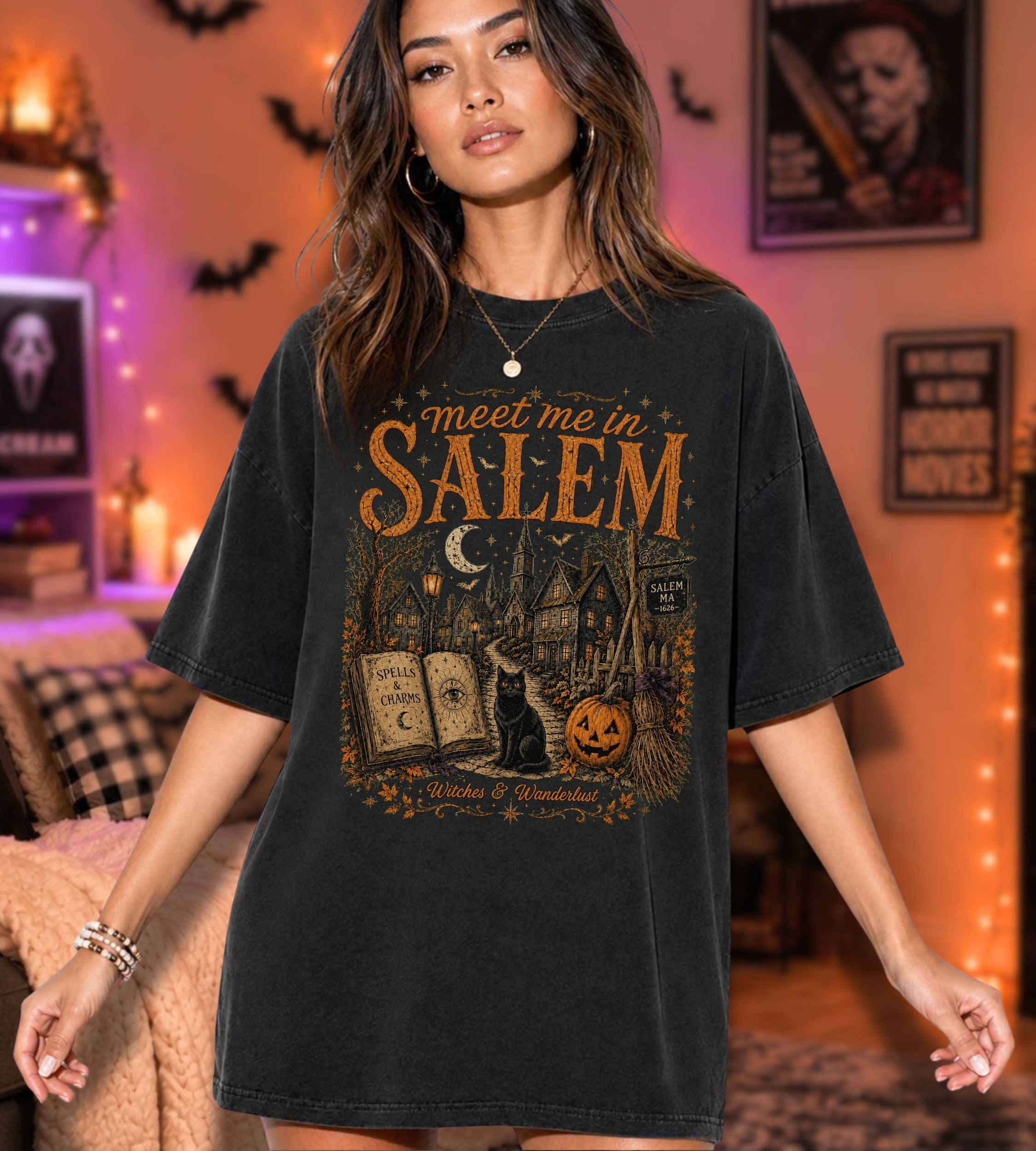 Meet in Salem Halloween T-Shirt
