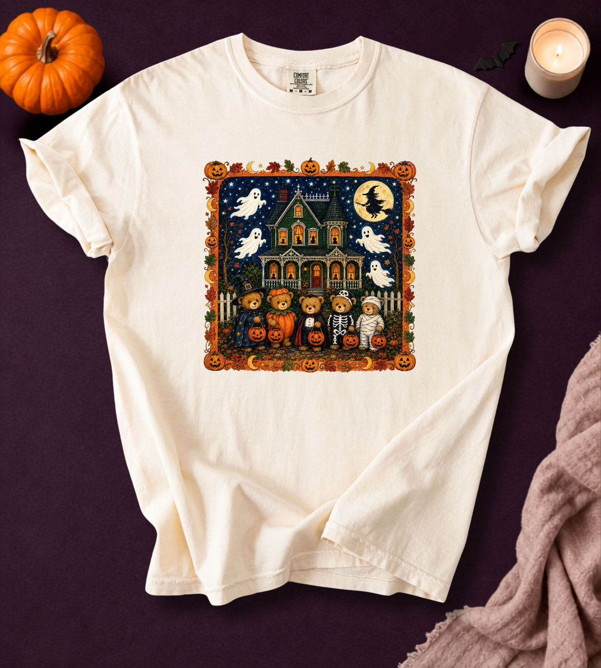 Vintage Halloween Trick-or-Treat Bears T-Shirt