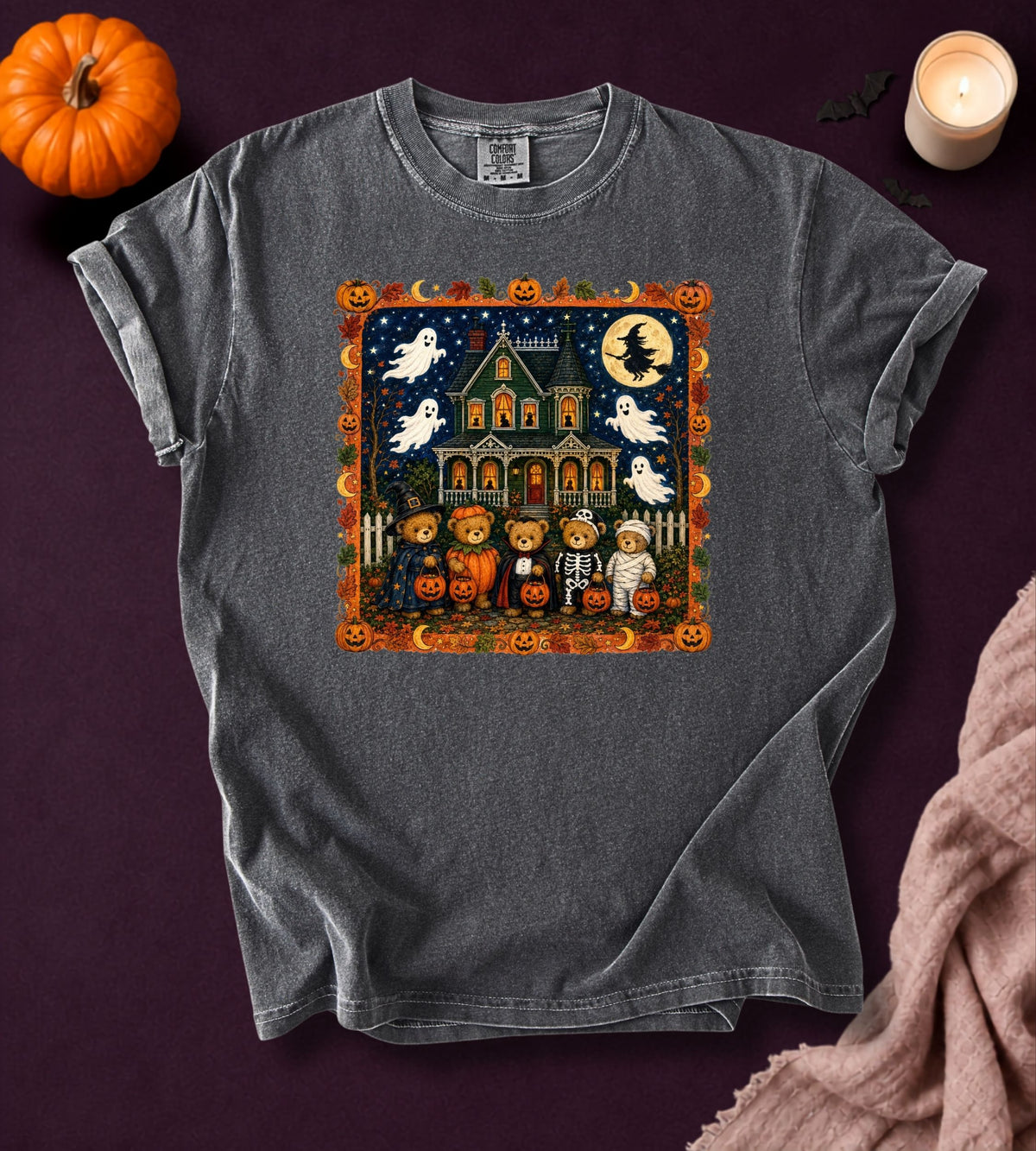 Vintage Halloween Trick-or-Treat Bears T-Shirt