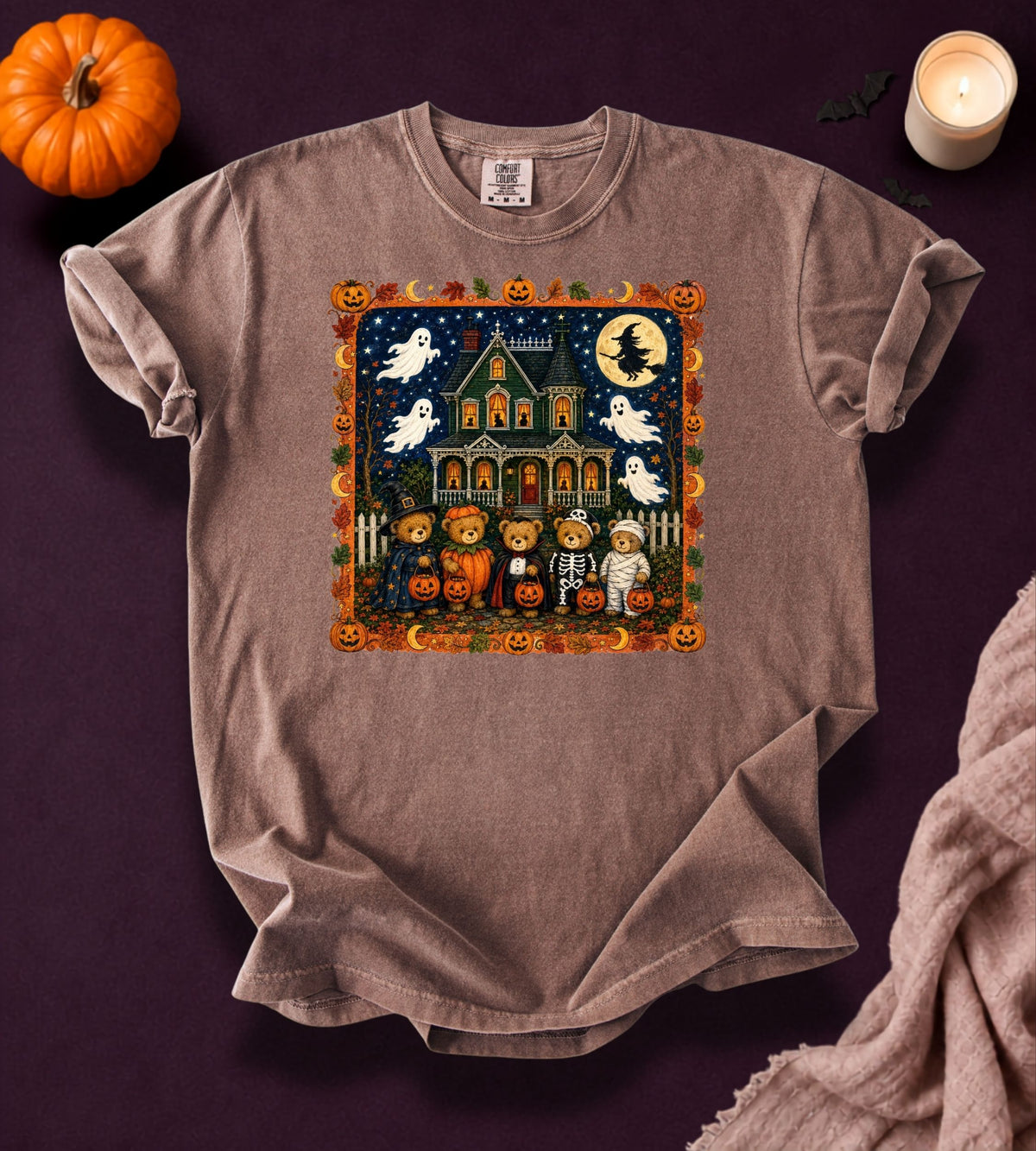 Vintage Halloween Trick-or-Treat Bears T-Shirt