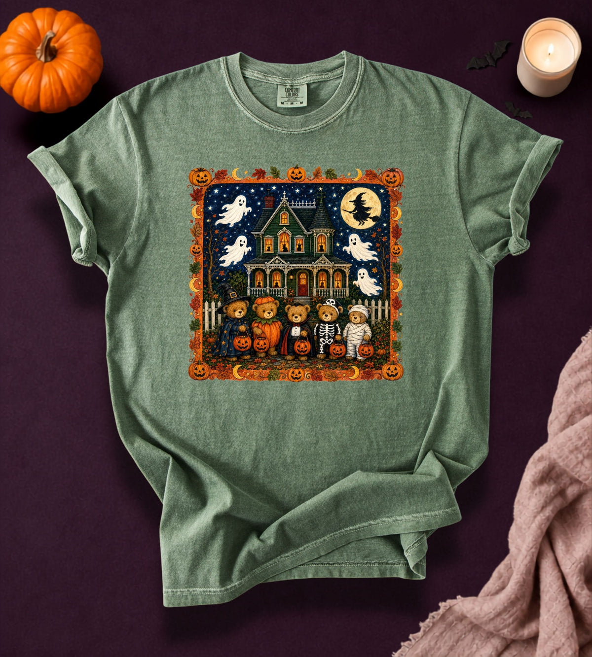Vintage Halloween Trick-or-Treat Bears T-Shirt