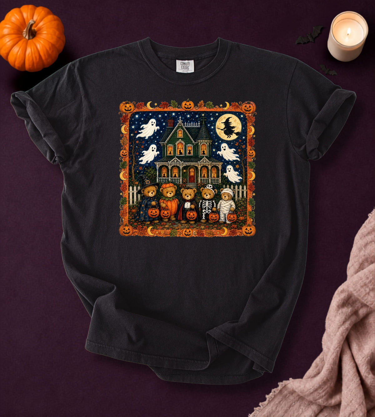 Vintage Halloween Trick-or-Treat Bears T-Shirt