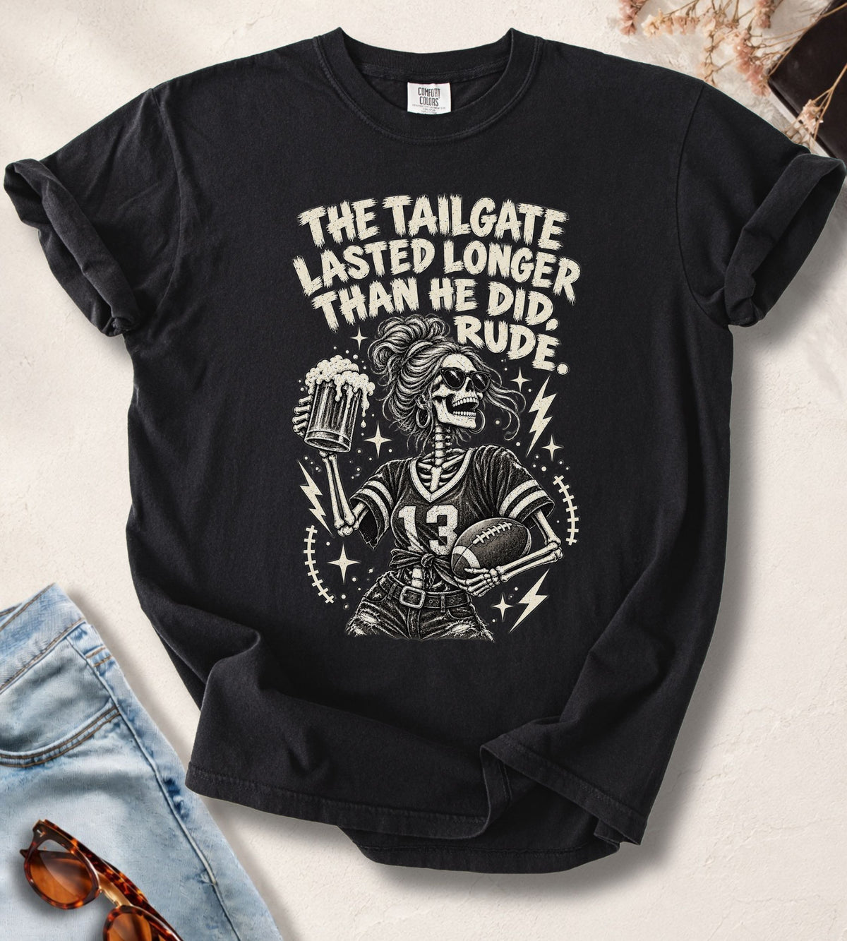 Tailgate Skeleton Football T-Shirt