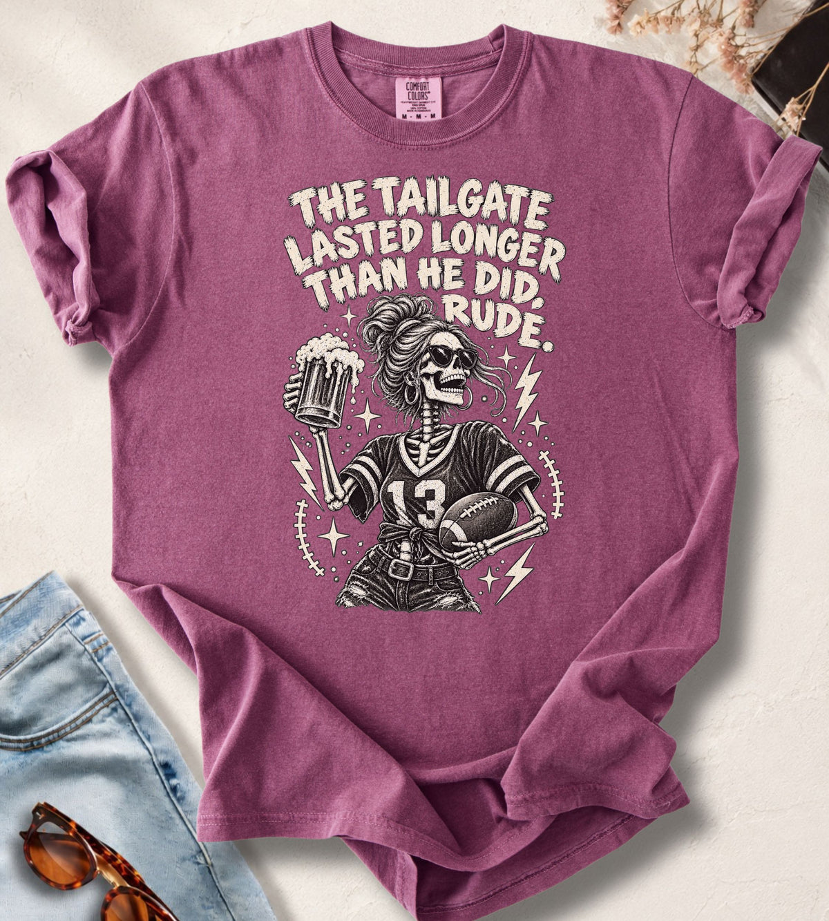 Tailgate Skeleton Football T-Shirt