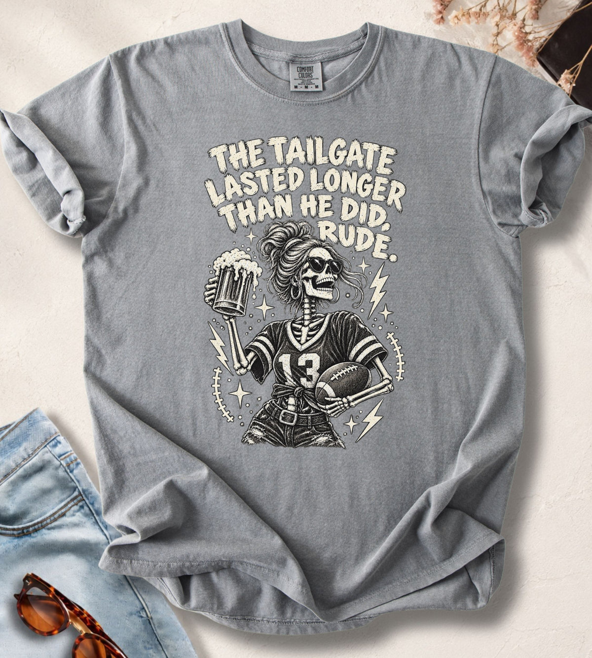 Tailgate Skeleton Football T-Shirt