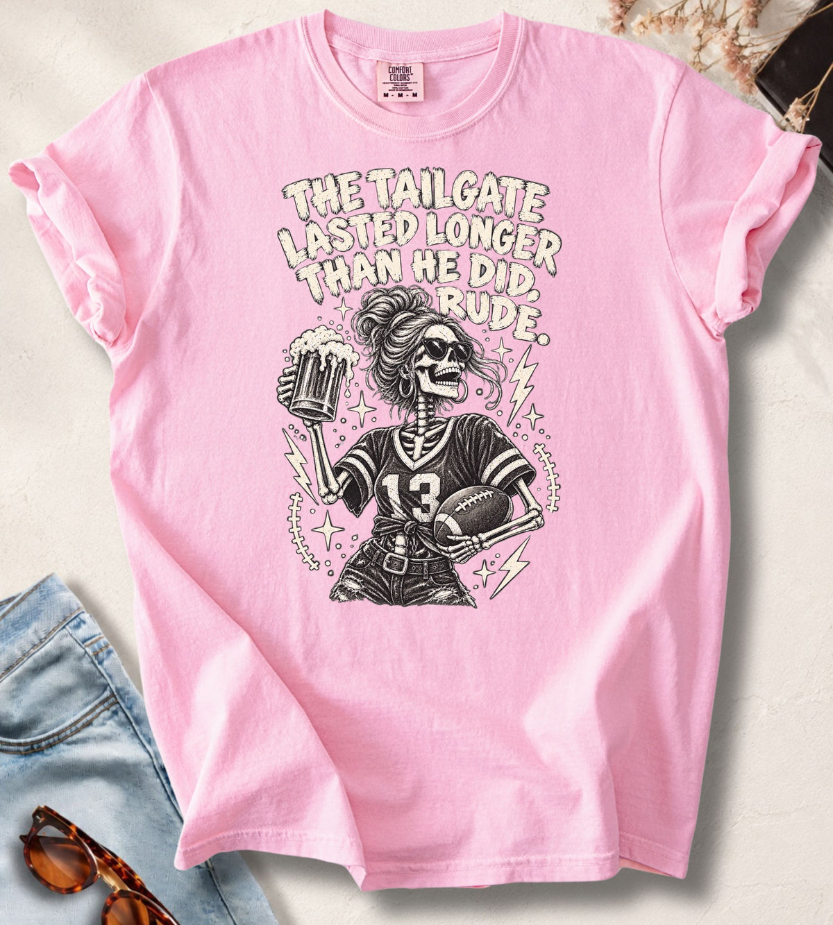 Tailgate Skeleton Football T-Shirt