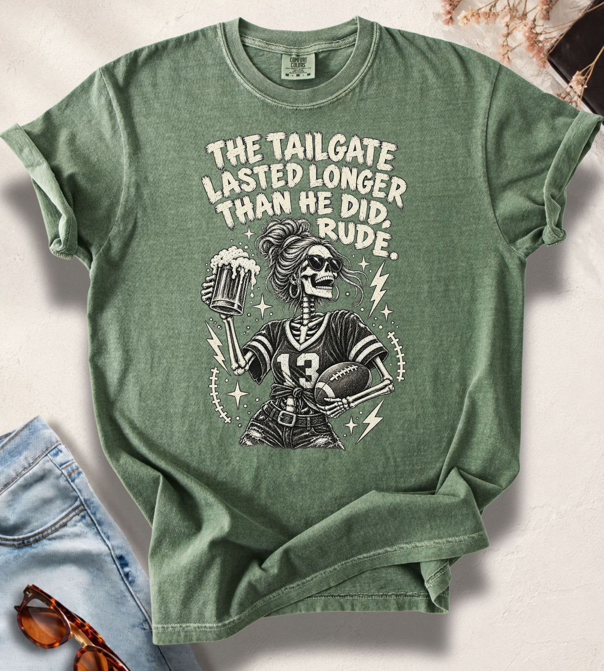Tailgate Skeleton Football T-Shirt
