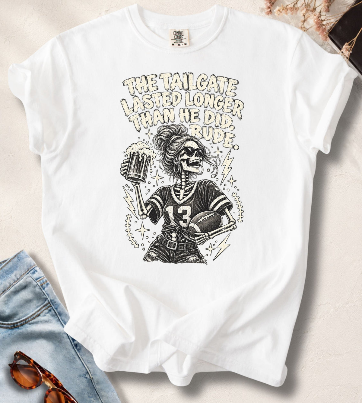 Tailgate Skeleton Football T-Shirt