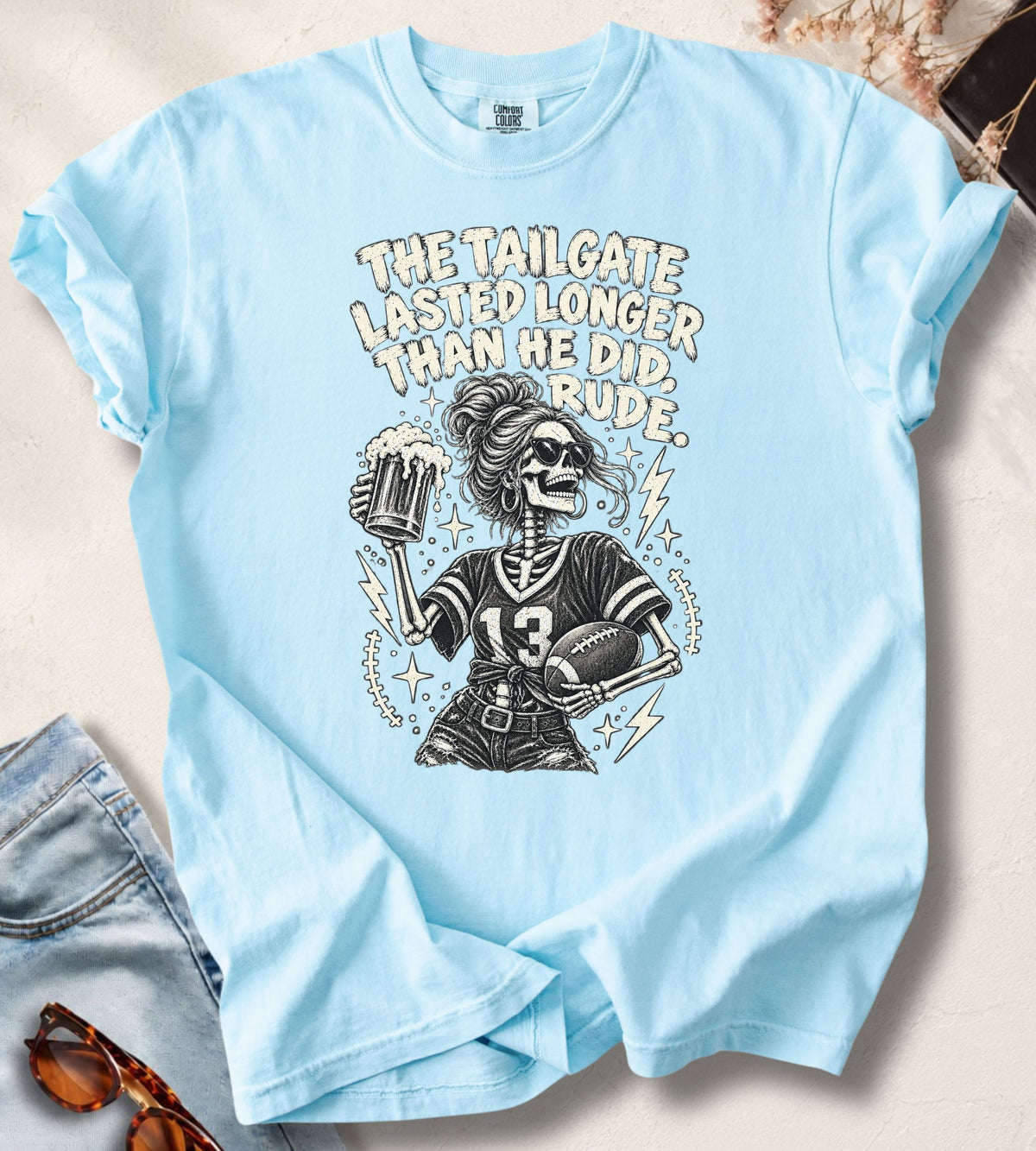 Tailgate Skeleton Football T-Shirt