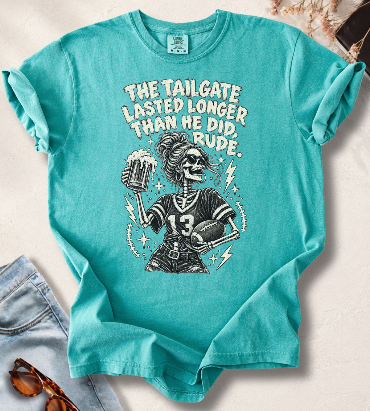 Tailgate Skeleton Football T-Shirt