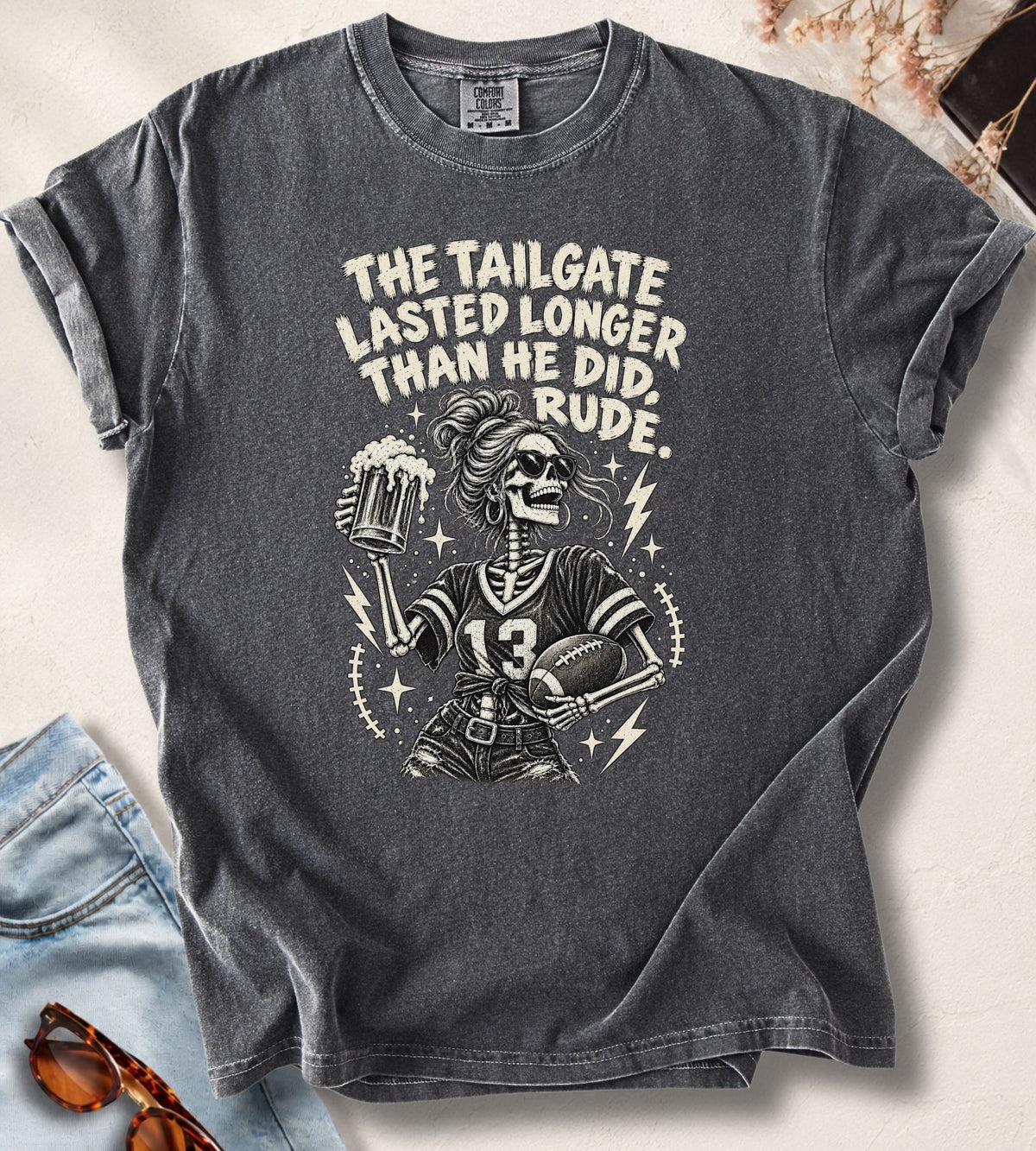 Tailgate Skeleton Football T-Shirt