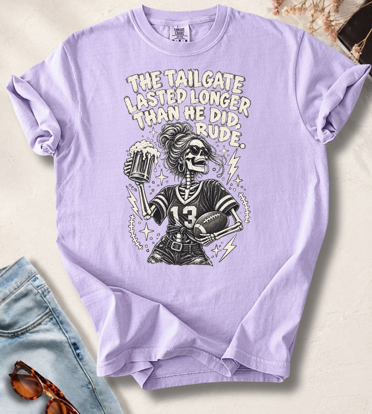 Tailgate Skeleton Football T-Shirt