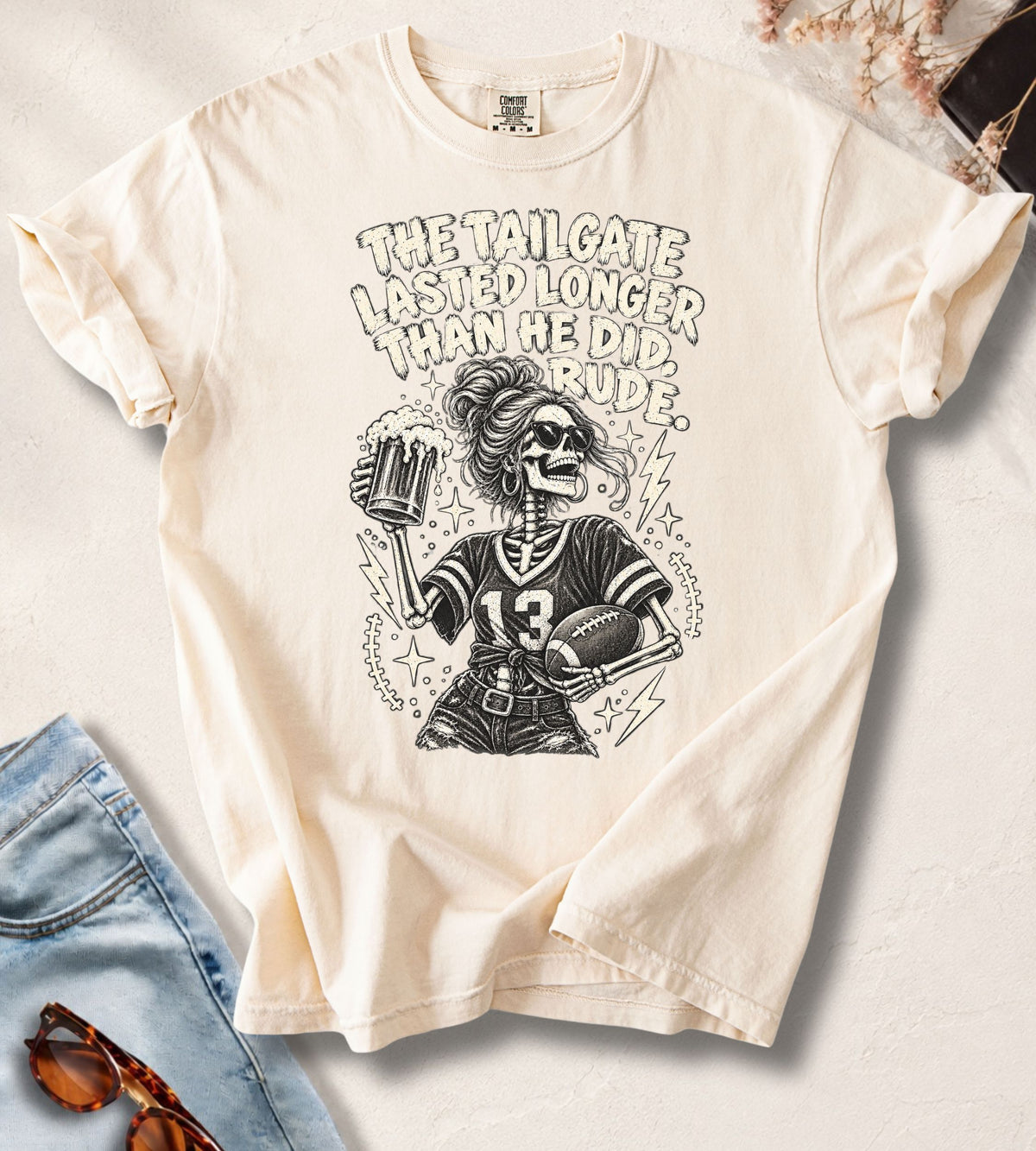 Tailgate Skeleton Football T-Shirt