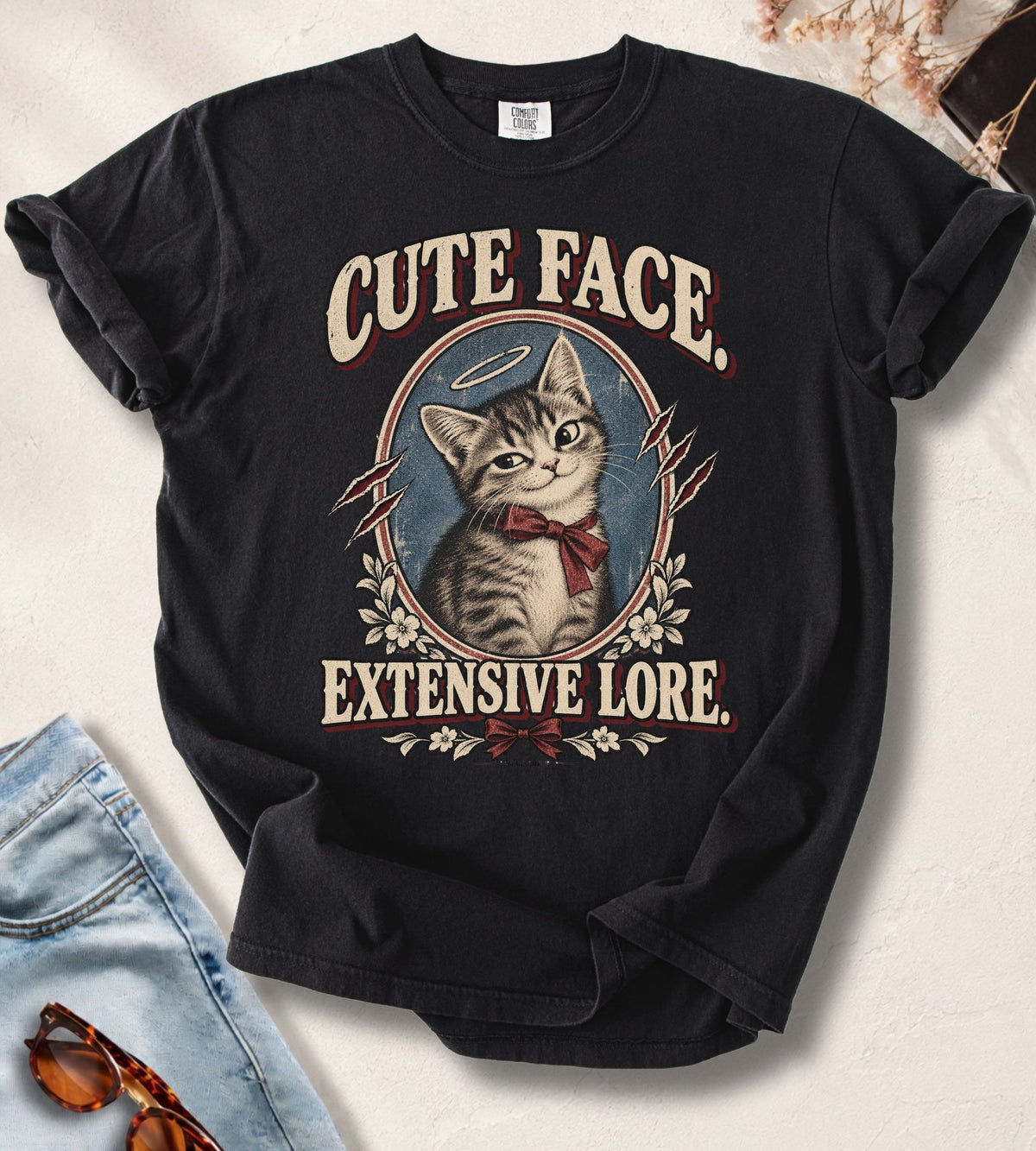 Cute Face, Extensive Lore T-Shirt
