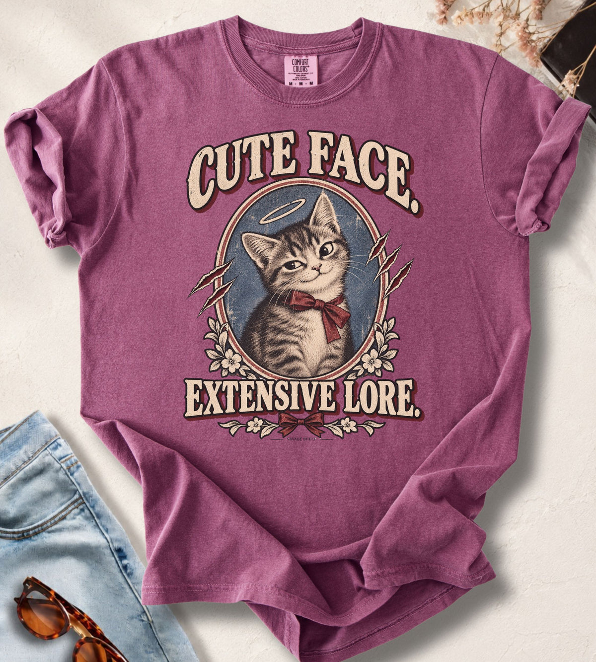 Cute Face, Extensive Lore T-Shirt