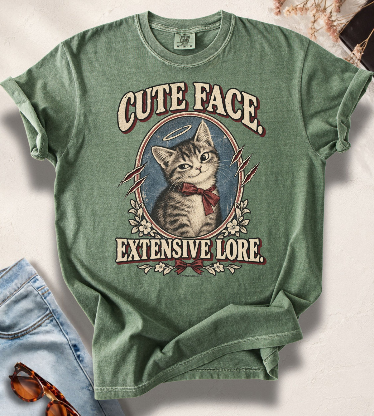Cute Face, Extensive Lore T-Shirt