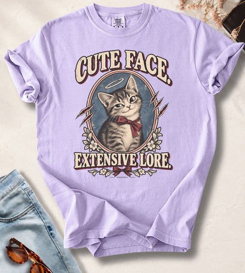 Cute Face, Extensive Lore T-Shirt