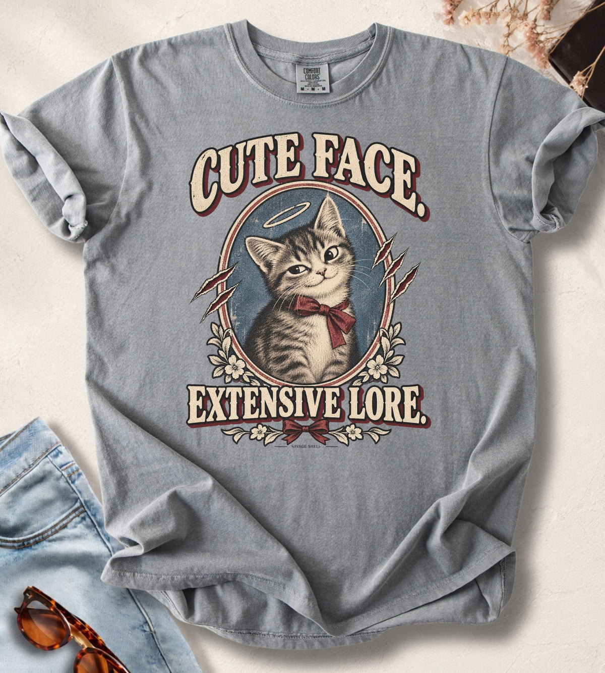 Cute Face, Extensive Lore T-Shirt
