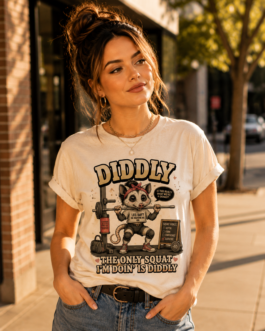 Diddly Squat Weightlifting T-Shirt